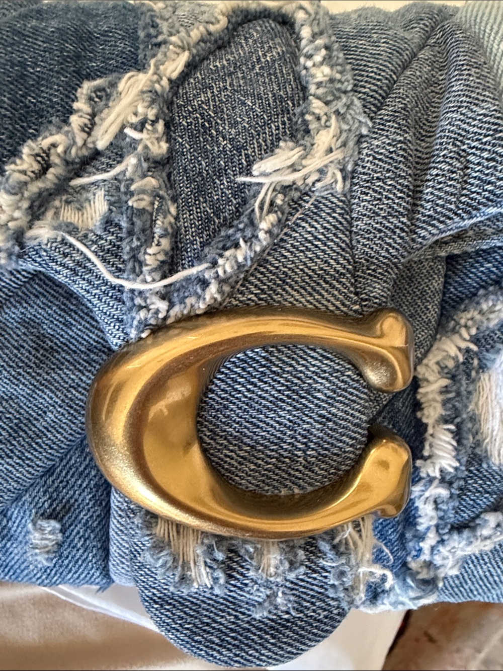 Coach Distressed Denim Patchwork Quilted Tabby 26 Like New!!!!🚨 - Picture 10 of 14